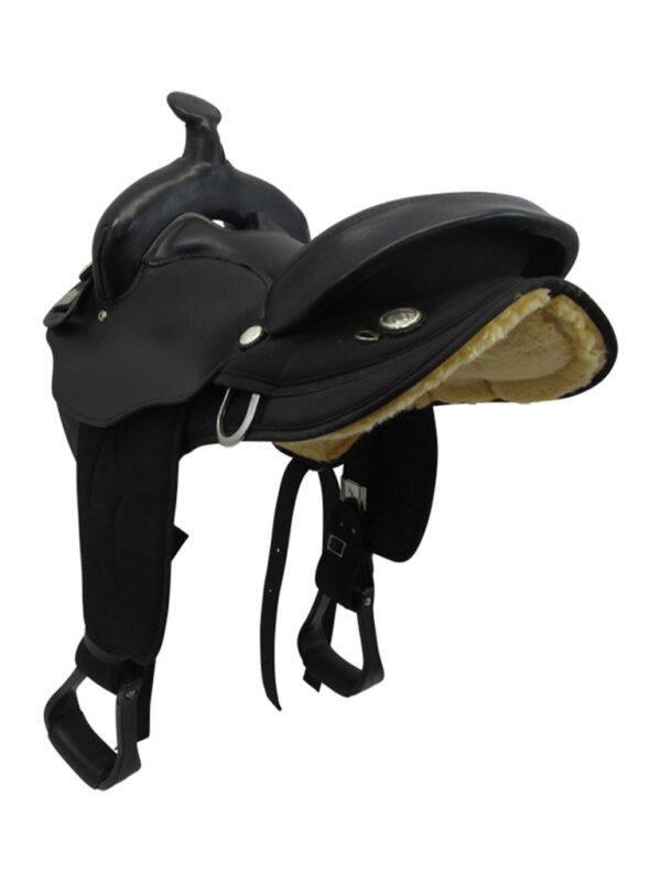 16" 17" Big Horn Synthetic Gaited Saddle 309 310 - Image 3